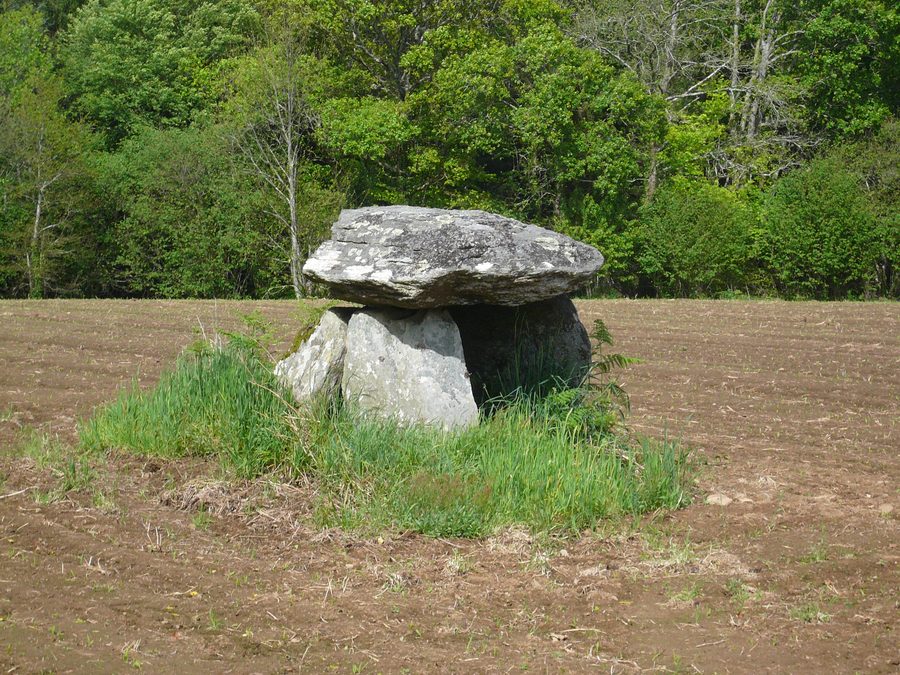 Dolmen bei Kerscao in der Gemeinde Riec-sur-Bélon im Finistère
