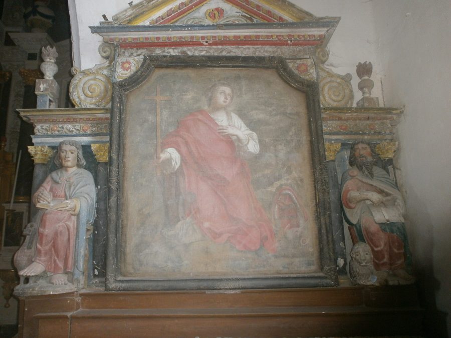 Ehemalige Kirche Saint-Golven im alten Ortskern von Taupont