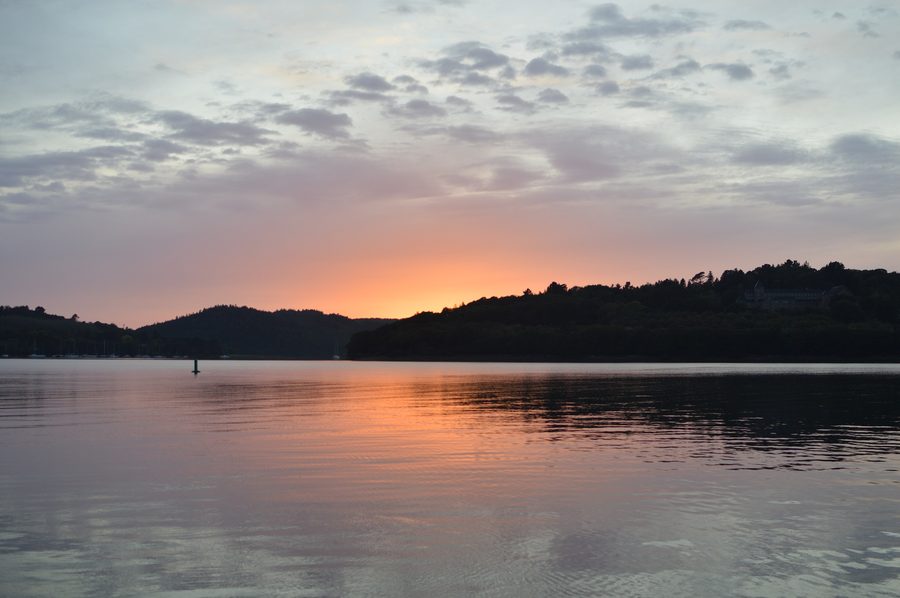 Sonnenuntergang über der Rade de Brest