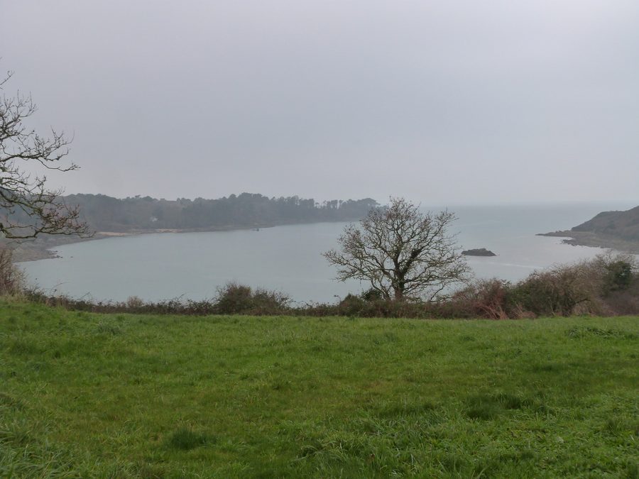 L'embouchure du Léguer vue depuis un promontoire du Yaudet à Ploulec'h, dans les Côtes-d'Armor