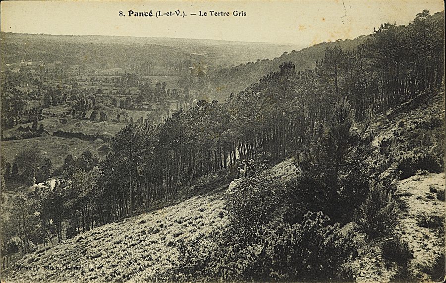 Site naturel du Tertre Gris à Pancé au début du XXe siècle