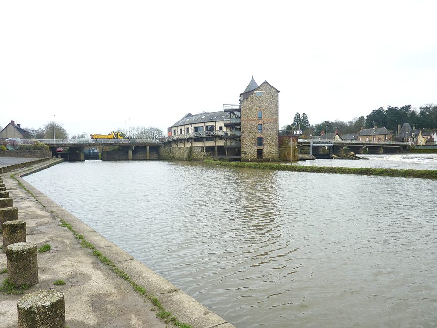 La Vilaine et le port de Guipry-Messac en 2016