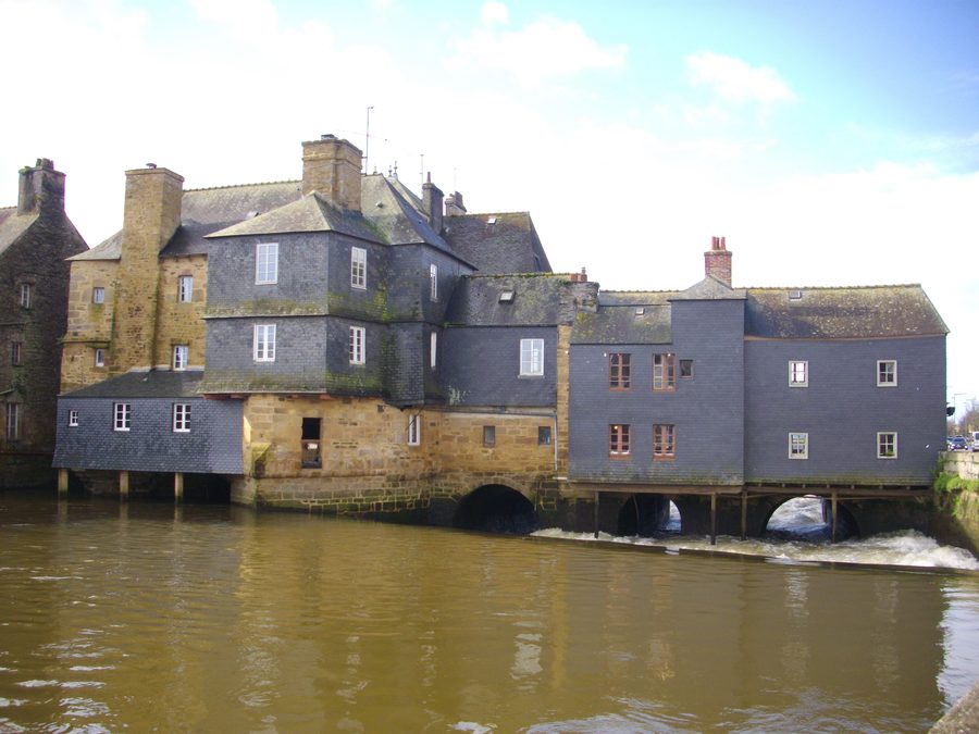 Pont du Rohan über dem Élorn in Landerneau