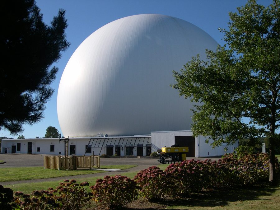 Cité des télécoms et radôme au Parc du radôme à Pleumeur-Bodou