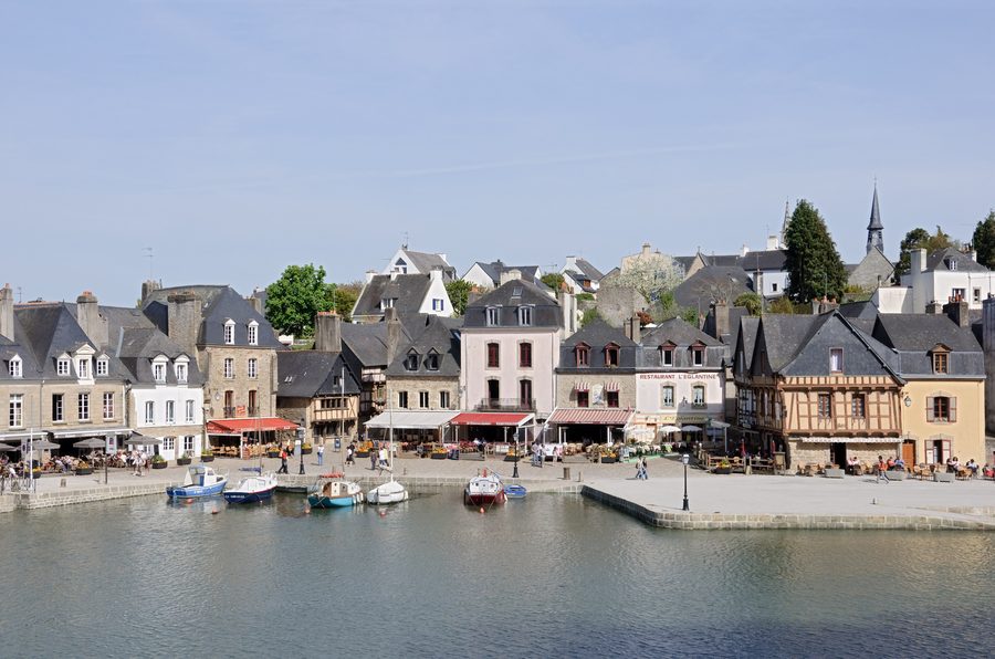 The port of Saint-Goustan in Auray, Morbihan, Brittany, France
