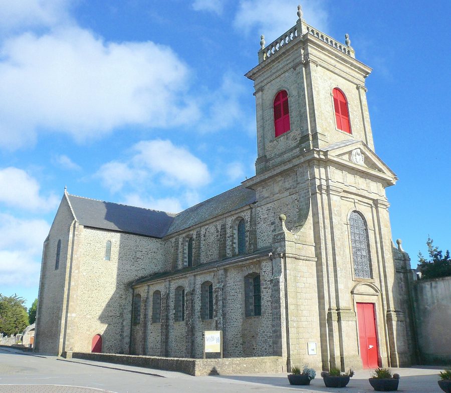 Abbaye Saint-Gildas-de-Rhuys sur la Presqu'île de Rhuys dans le Morbihan
