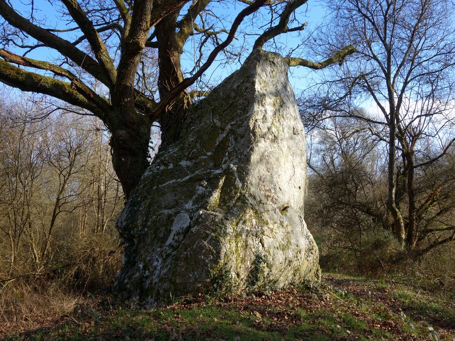 Großer Menhir des Grées bei Messac im Département Ille-et-Vilaine