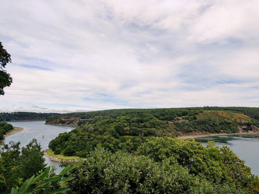 The Trieux river, as seen from the Château de la Roche-Jagu in Ploëzal, Brittany