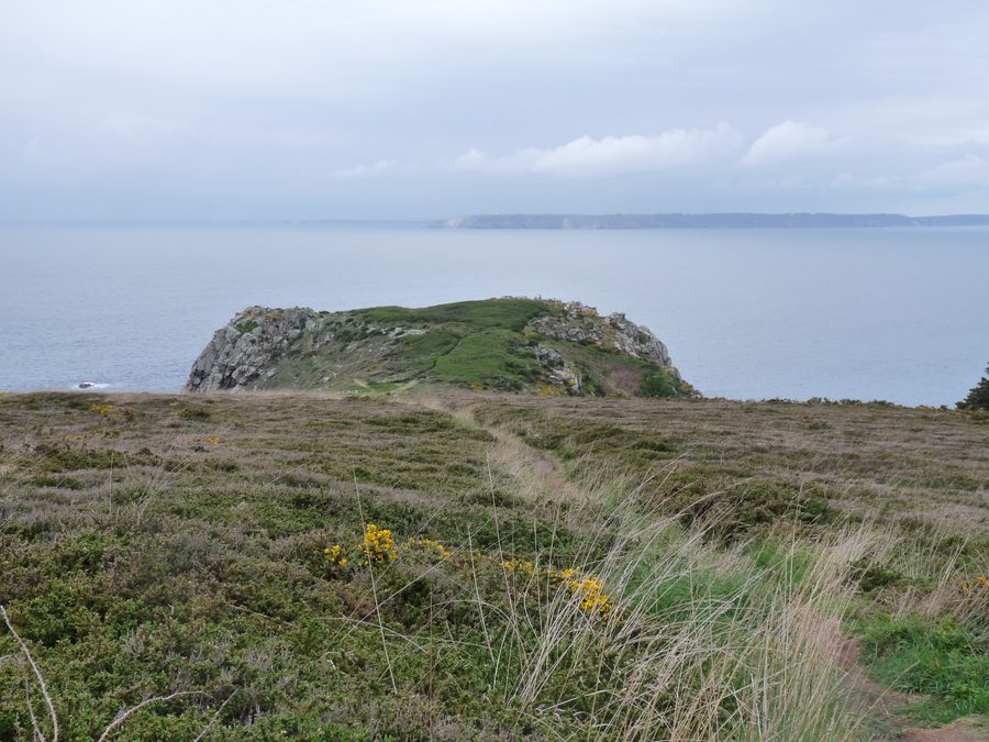 Geschützte Naturlandschaft Kastel Koz in Beuzec-Cap-Sizun mit Küstenblick