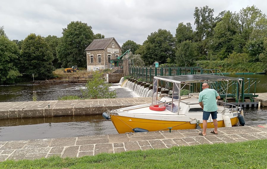 Écluse de Talhouët am Blavet in Saint-Barthélemy im Morbihan