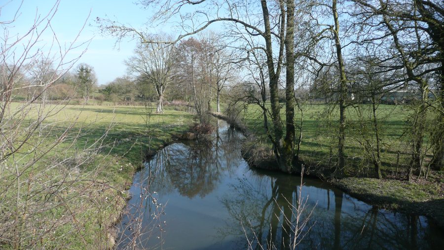 Kapelle Hullin am Fluss Araize bei Martigné-Ferchaud