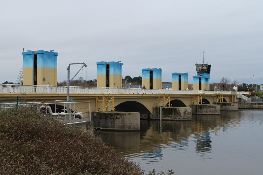 Arzal-Camoël-Damm an der Vilaine-Mündung