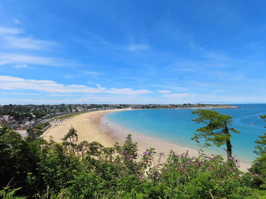 Grande Plage von Saint-Cast-le-Guildo, gesehen von der Pointe de la Garde
