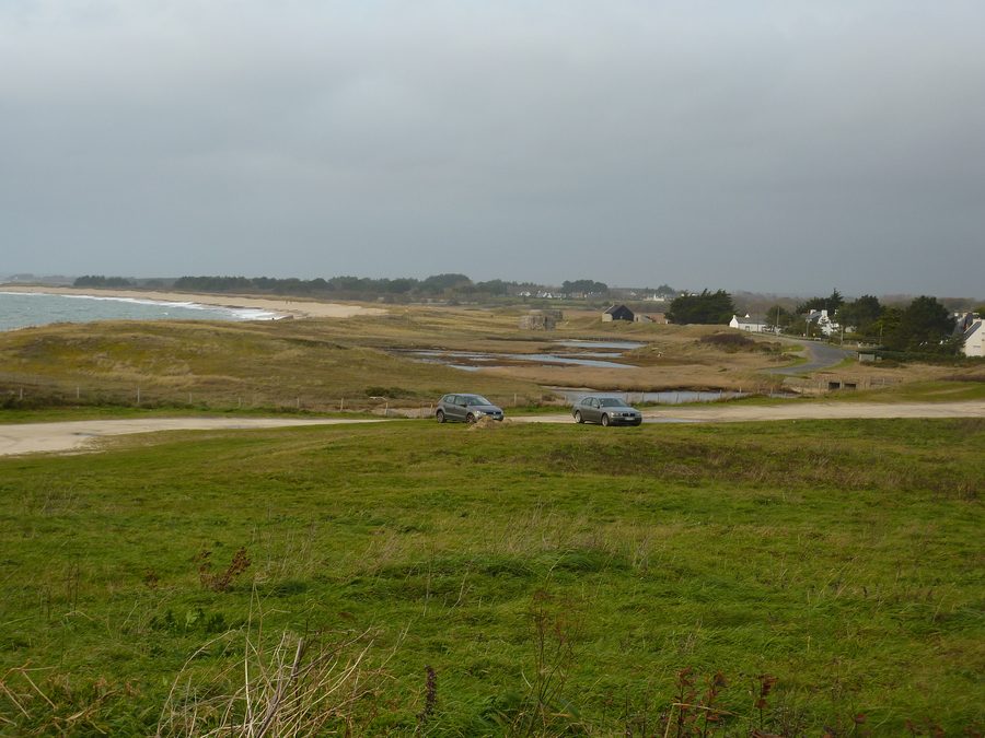 Dünen, Strand und Teiche bei der Pointe de Trévignon in Trégunc