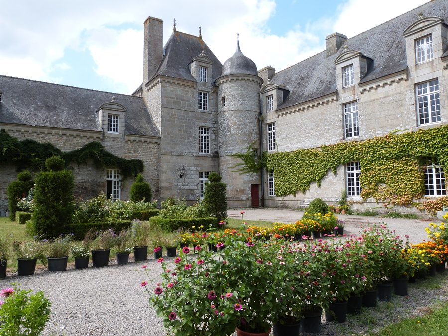 Teilansicht des Château de la Touche-Trébry in Trébry, Côtes-d’Armor